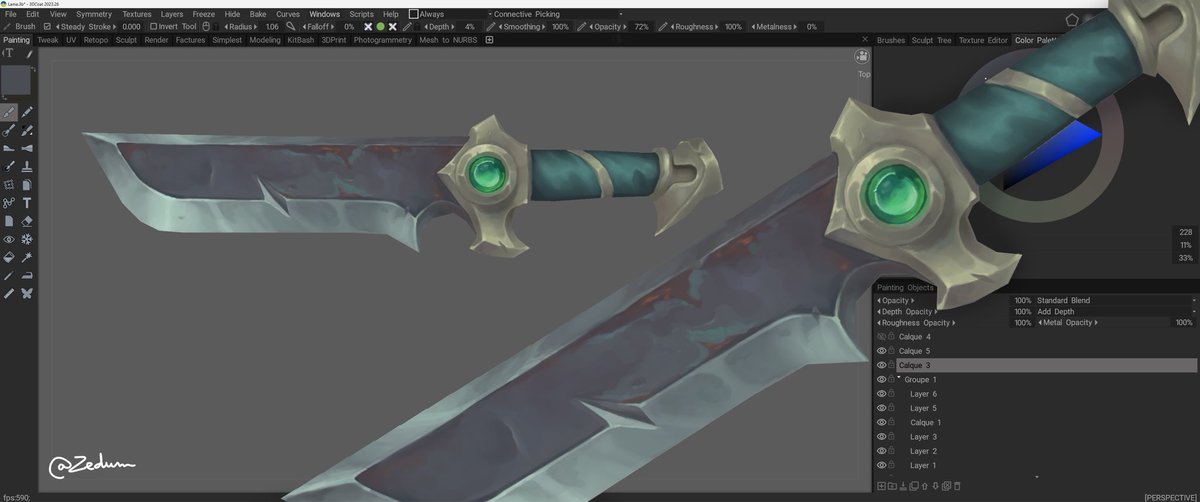 Zedumoff's tweet photo. First hand painting with @LtKinvaras https://t.co/LFxh6sSY8A
