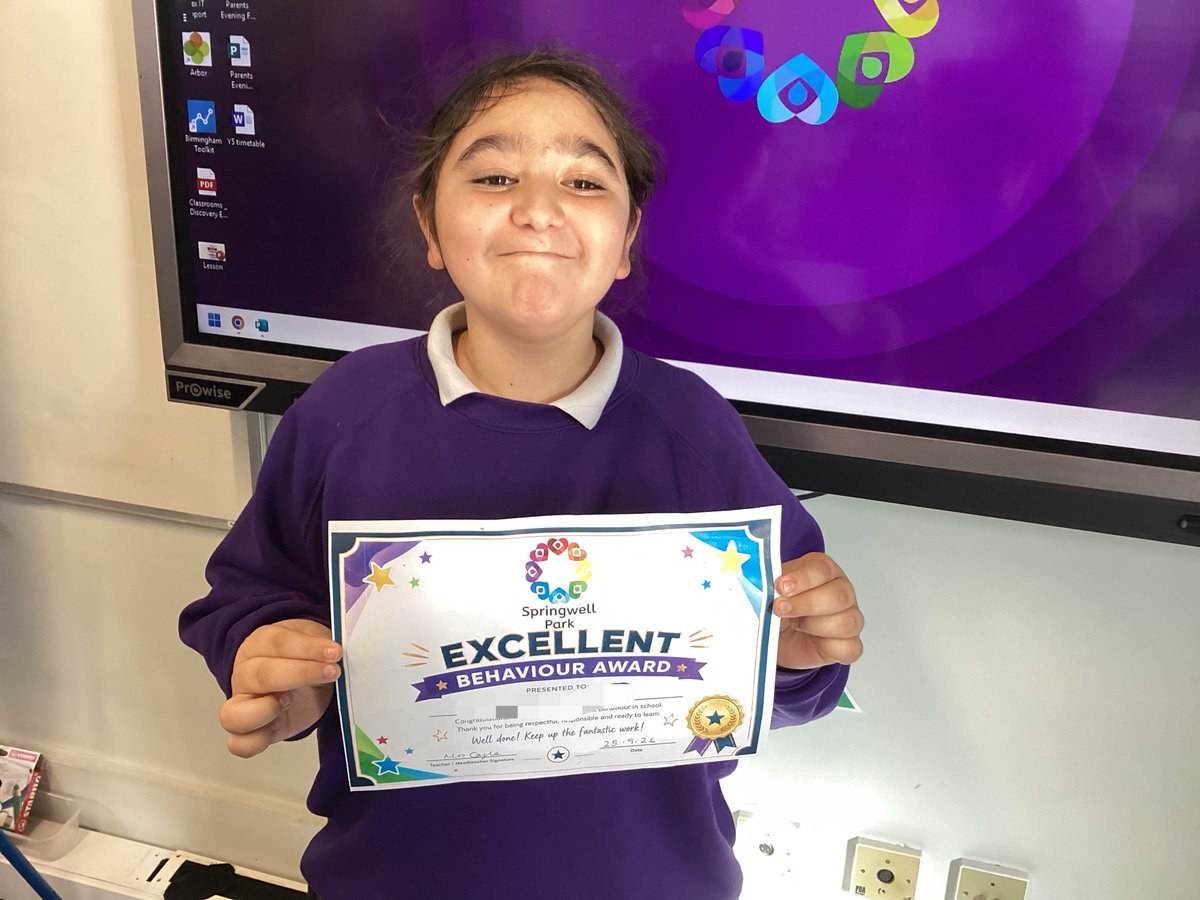 SpringwellYear6's tweet photo. So proud of our behaviour superstar in 6L. He had a wonderful time playing games this afternoon as his reward 👏💚 https://t.co/MxpiNMXzyh