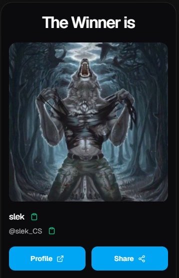 snagrewards's tweet photo. The fifth and last winner is @slek_CS 

Congratulations, send me a DM https://t.co/l1b9ZNyTm9