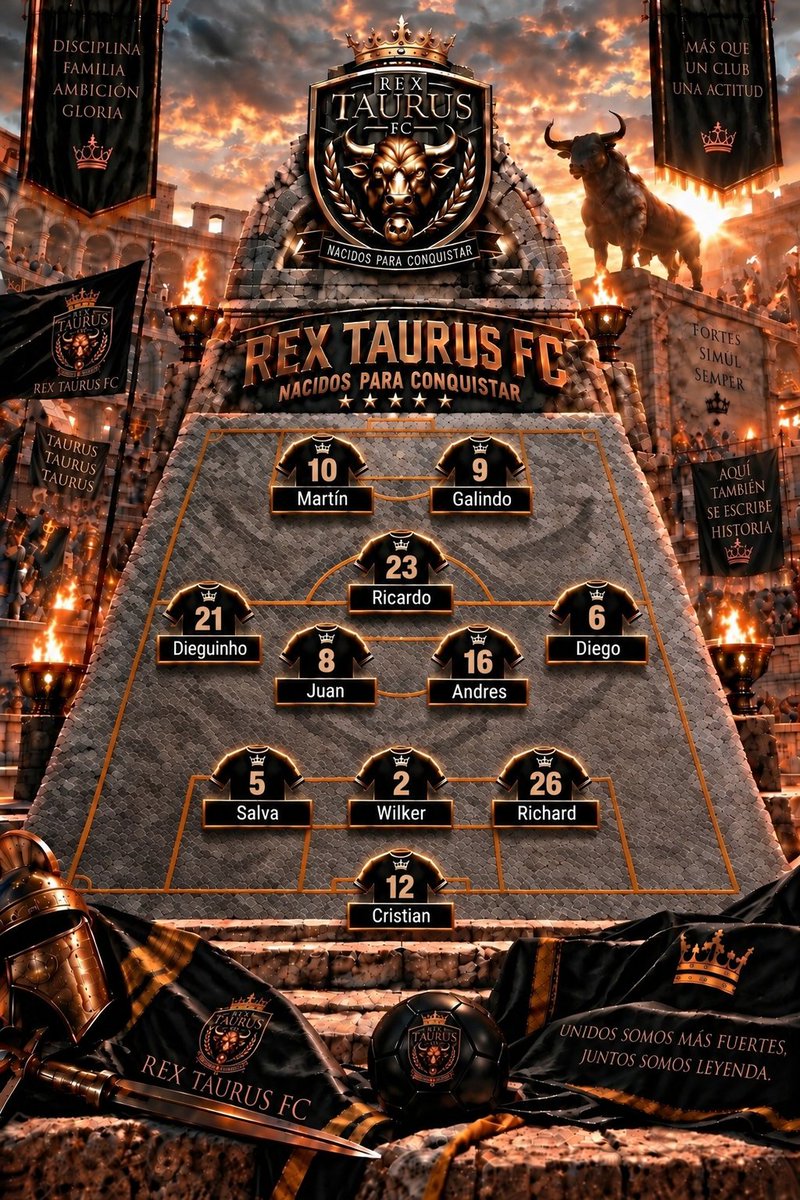 RexTaurusFC's tweet photo. Hoy 30/09/2026

Estamos preparados para la batalla! Participaremos en torneo relampago de @LaCasadeClubes @AFJSpain 

Podreis seguir nuestros partidos en directo, inicio retrasmision 22h.

 Nuestro canal de twitch: rextaurusfc https://t.co/O6iImZu15B