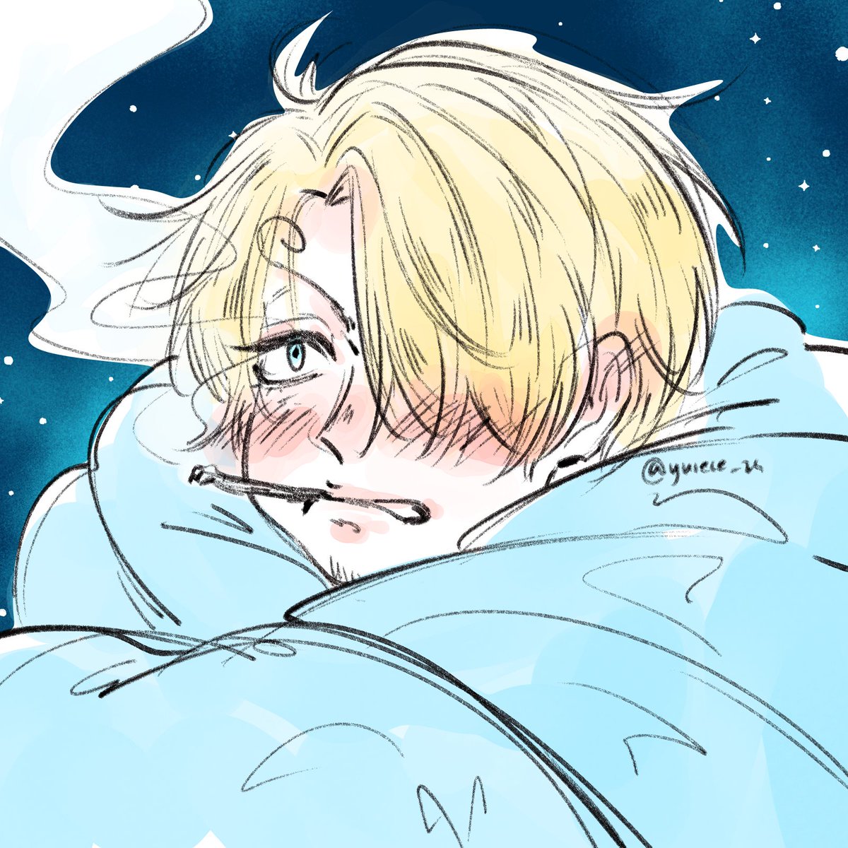 yuiece_zs's tweet photo. baby is cold 
#sanji https://t.co/XxUfm2E1c2