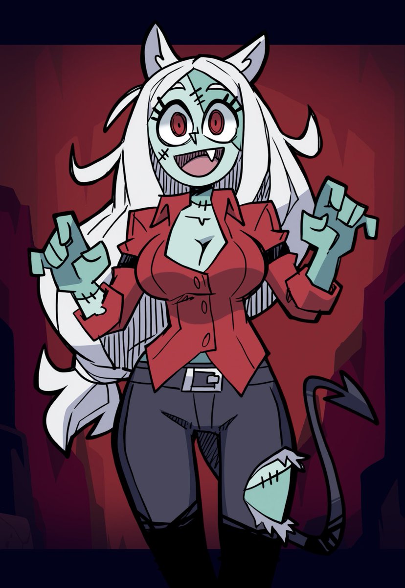 ParaIIaxfused's tweet photo. Cerberus~! 🐾❤️❤️❤️
Modeus! 💖
Rising from hell~! 🧟

Colored by: @NetwordNN 🩵

#Helltaker https://t.co/3y1U4nkLfX