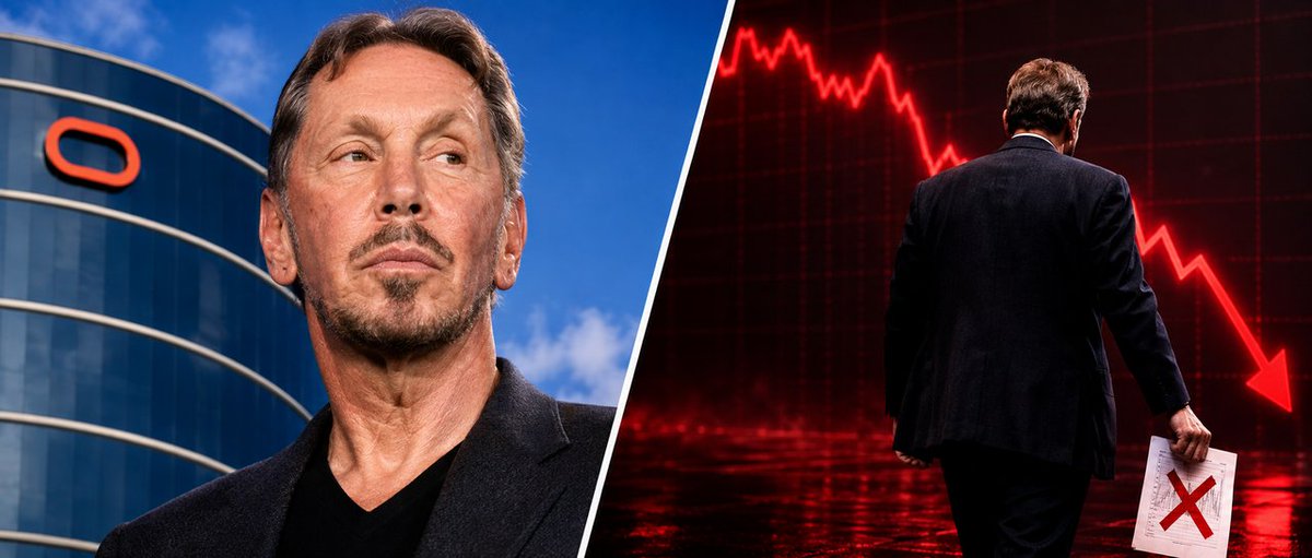 InsiderTrackX's tweet photo. Larry Ellison was about to sell $7.5 billion of Oracle stock.

One day after the plan became public, he canceled the whole thing.

Here's what happened: https://t.co/5yzbSaI8IF