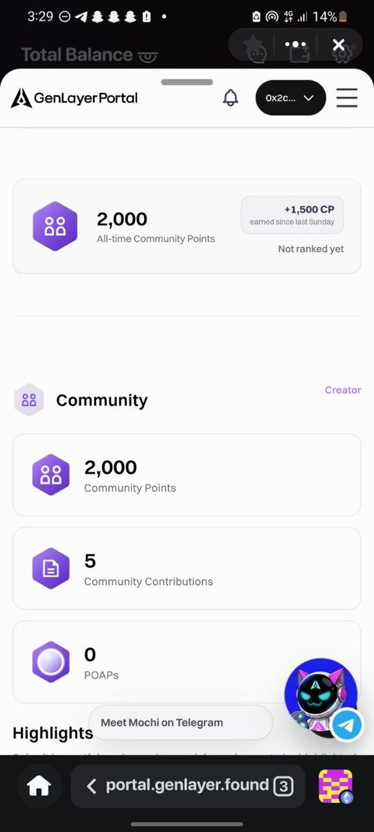 iamramadhan_'s tweet photo. My Portal page shows two numbers that look like they contradict each other, and working out why is the fastest lesson I have found in how @GenLayer points work.

The card at the top says 5 Community Contributions. The list at the bottom says No contributions yet, submit your first to start earning points.

Both are correct. The Portal counts two different things under one word.

The first kind is setup. Linking accounts, the onboarding steps, the things the Portal can verify by itself. Five of mine are logged as contributions and they are where the 2,000 Community Points on the card came from. No human involved.

The second kind is submitted work. Missions, contests, builder submissions. Those are the ones a steward reviews, and they are the only thing that fills the contributions list and the highlights box. My list is empty. The page says so twice.

The clock sits on top of both. Points convert into GLP every Sunday at 11:59 PM UTC. My page reads 2,000 all-time and 1,500 of it earned since last Sunday, which is the honest record of what happened. I joined on August 24. Until this week my page had 500 points on it. This week I finished the setup, and this Sunday the 1,500 moves.

The rule I would give a beginner is not "do the steps." It is: compare your two counters. If the number on the card is bigger than the list underneath it, everything you have came from setup, and setup runs out. Every account of mine is linked now and the card still reads 2,000. Setup is finished. The only door left is a submission.

https://t.co/w28uyPfjwV

Which of your two counters is bigger right now?