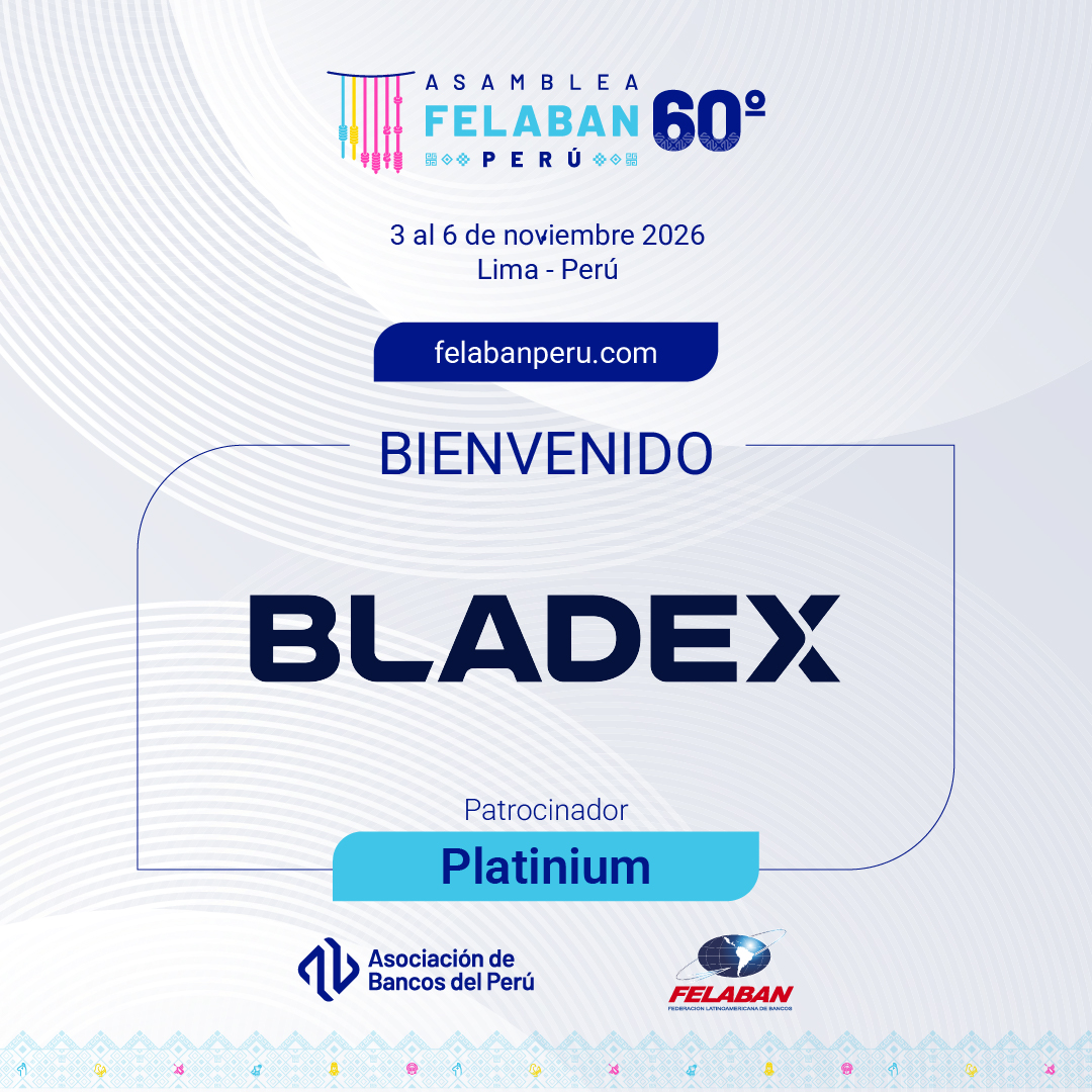 FelabanOnline's tweet photo. 🌎 Lima será el punto de encuentro de la banca latinoamericana.
💎 Gracias a @BladexLatam , Platinum Sponsor de la 60.ª Asamblea Anual de FELABAN, por acompañarnos.
🗓 3–6 nov. 2026 | 📍 Lima, Perú
#FELABAN60 #FELABAN #Bladex #ASBANC https://t.co/47NaeAeIgx