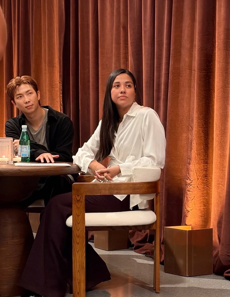 KNJsSource's tweet photo. Curators RM and America Castillo at the #RMxSFMOMA media preview https://t.co/JA2mejkKPz