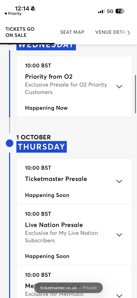 soniac141's tweet photo. @O2 please fix up I’ve been trying to get tickets this morning for Alex Warren and every time it keeps sending me to Ticketmaster and then sending me back to you… please help https://t.co/jnDjWVE8tK