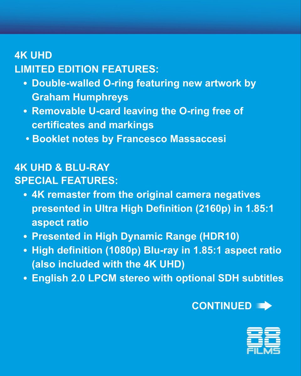 88_Films's tweet photo. ***NEW TITLE ANNOUNCEMENT***

Live Like a Cop, Die Like a Man (1976)
4K UHD+Blu-ray / Blu-ray

🇬🇧 Released: December

❗️Pre-orders from Amazon, HMV &amp; others will be open Wednesday 7th October❗️

Head to our website for more info on each new release. https://t.co/tdUFh3aR3z