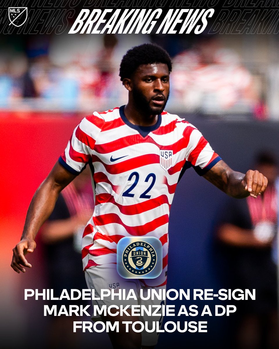 Mark McKenzie is 🔙! 

@​PhilaUnion re-sign the defender as Designated Player starting January 1, 2027: <https://t.co/beSqVNHZKs> 
 [📷](https://pbs.twimg.com/m