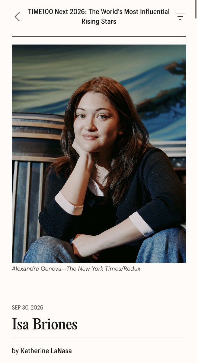 nikowl's tweet photo. PINAY PRIDE 🇵🇭

Alex Eala and Isa Briones are part of TIME100 Next 2026: The World’s Most Influential Rising Stars. 

Rafa Nadal did the writeup for Alex while Emmy winner Katherine Lanasa wrote Isa’s. https://t.co/1H6j9wXxRM