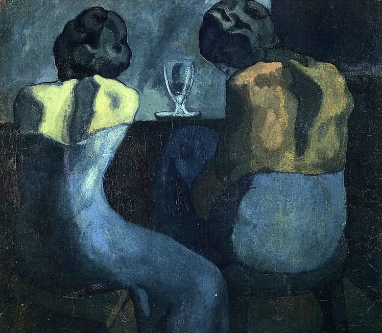 so_contrary's tweet photo. Pablo Picasso
Deux femmes au bar (1902) https://t.co/TuQ7ymiymp