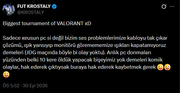 FlankEsports's tweet photo. KROSTALY'nin maç sonu paylaşımı: https://t.co/fTtDIpIjYp