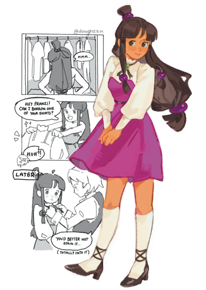 doughzzu's tweet photo. How can I make this about franmaya
#AceAttorney https://t.co/IxVWMifwnj