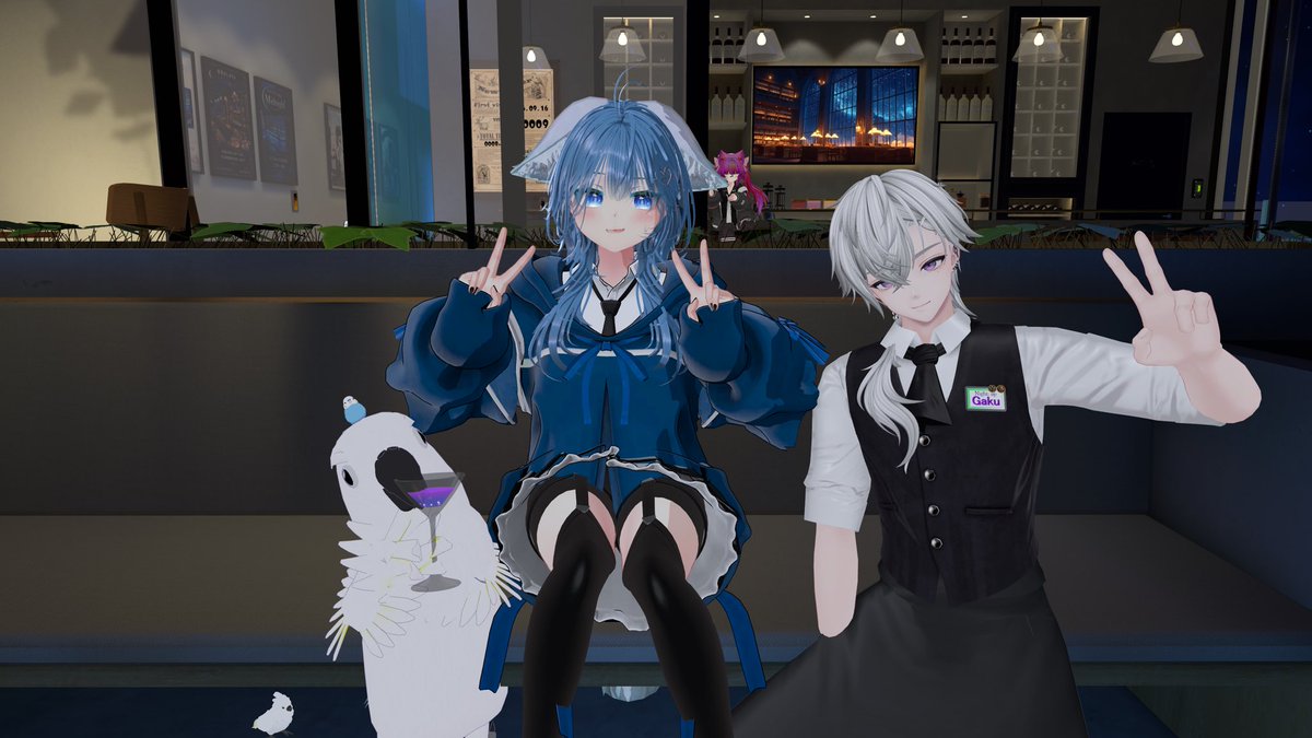 GakuVRC's tweet photo. ご来店ありがとうございました🌙☕️
話くれた方ありがとうございました♪
またお待ちしてます！
#TPP_VRC https://t.co/DqqcM8GYmO