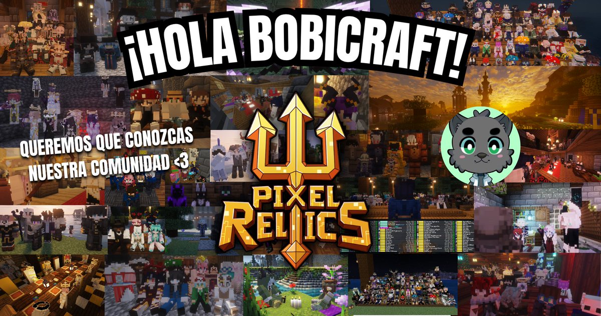 LaRichiMC's tweet photo. 🔱¡Queremos que @BobicraftMC conozca de Pixel Relics!🍄

Una comunidad de Miencraft que busca cambiar el Roleplay por completo.

Aquí encontrarás un hilo sobre este maravilloso proyecto, y una buena cantidad de Clips y capturas de parte de toda la comunidad💛

#MinecraftMania https://t.co/j6YbTCRWC2