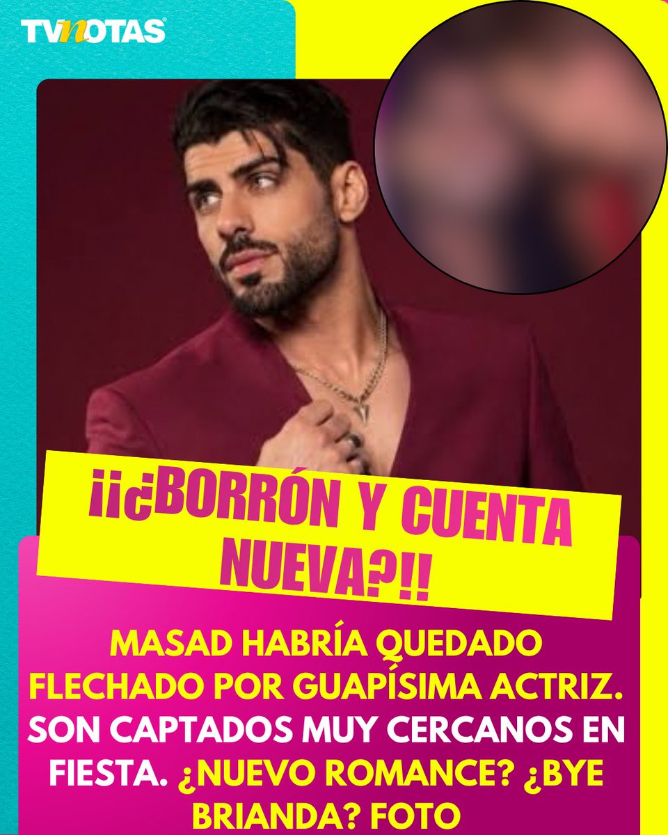 TVNotasmx's tweet photo. ¿Borrón y cuenta nueva? ❤️👉 https://t.co/m97GA9DKmT
Masad habría quedado flechado por una guapísima actriz y fueron captados muy cercanos durante una fiesta. https://t.co/SCVZNJ7aU7