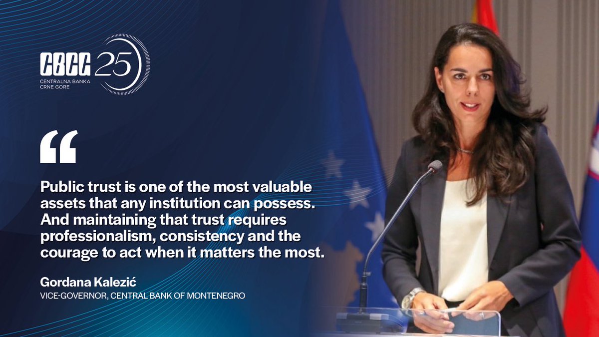 centralnabanka's tweet photo. 🇲🇪 CBCG Vice-Governor Gordana Kalezić delivers the closing remarks at the #CBCG International Conference. https://t.co/IvpWC3aUfc