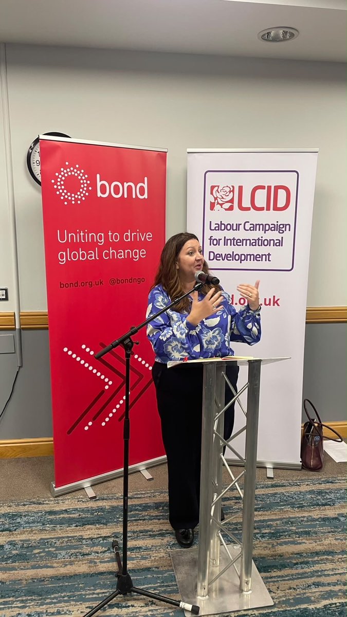 MariaFFinnerty's tweet photo. βIf you come to us and tell us to do something because itβs fundamentally the right thing to do, you will have a hearing from this government purely on that basisβ - my favourite quote from #LPC26. From the brilliant @kirstyjmcneill at @LabourCID @bondngo development rally https://t.co/41Tj76Fwhl