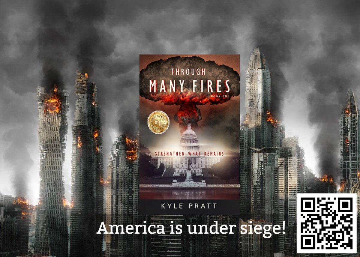 AuthorKylePratt's tweet photo. “Those who were murdered cry out for justice.” The #FirstLine of my bestselling #postapocalyptic novel Through Many Fires available in paperback, ebook & audiobook. #IARTG #BookTwitter #postapocalyptic Scan the QR code or click the link👉 https://t.co/xft6EbxgOv https://t.co/qYWo3in1u7