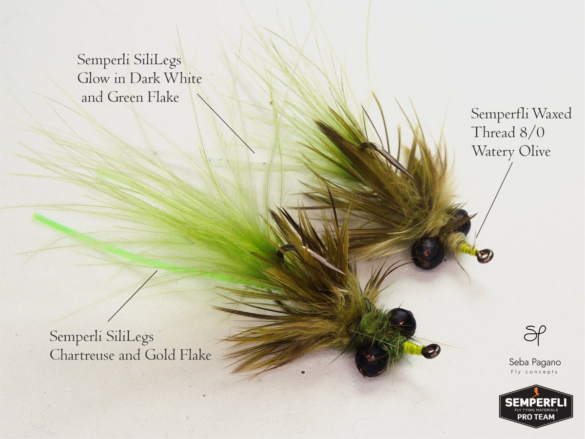 semperfli's tweet photo. This is one of Sebastian Pagano's Bugger patterns in which he uses with great success when fishing for carp with his fly rod! He uses Glow In The Dark SiliLegs which add some great colour and movement to this fly!
Get them here https://t.co/QjjjFe18V0
#semperfli https://t.co/YVx8rACmYz