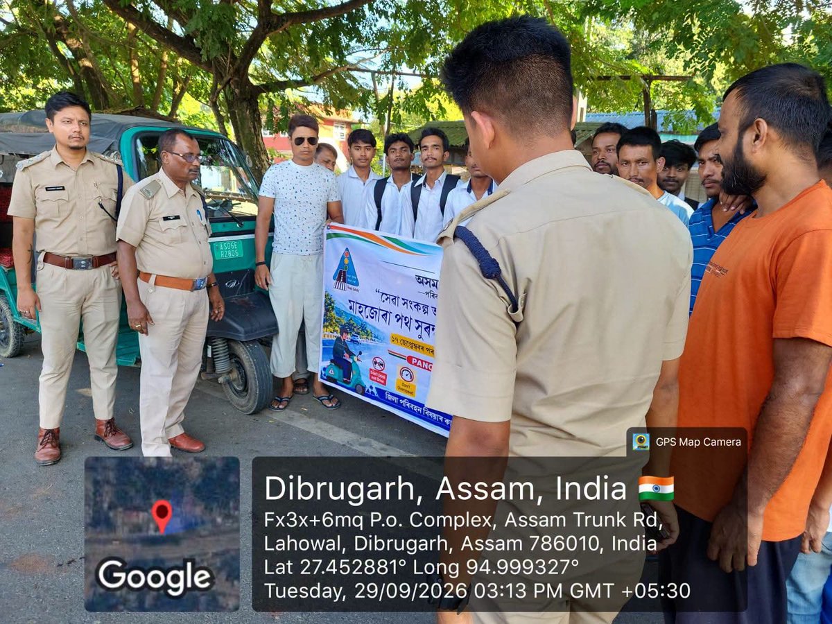 dc_dibrugarh's tweet photo. 2. Street Corner meeting with drivers of Vikram, EV Auto, Magic as well Enforcement Drive at Lahowal Vikram Stand.
#CMOAssam
#MyGovAssam
#DirectorateofInformationandPublicRelationsAssam https://t.co/OOCkyrOlKl