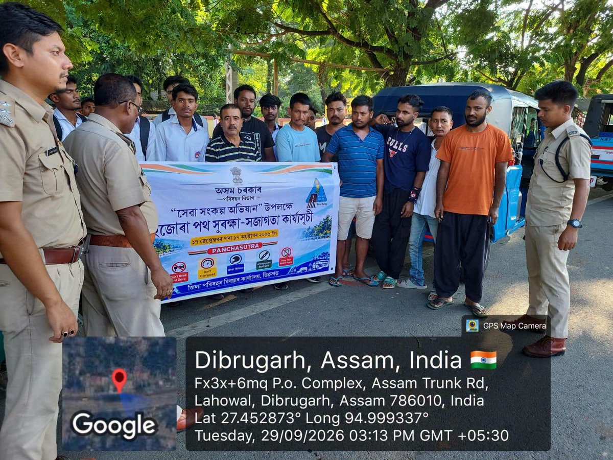 dc_dibrugarh's tweet photo. 2. Street Corner meeting with drivers of Vikram, EV Auto, Magic as well Enforcement Drive at Lahowal Vikram Stand.
#CMOAssam
#MyGovAssam
#DirectorateofInformationandPublicRelationsAssam https://t.co/OOCkyrOlKl