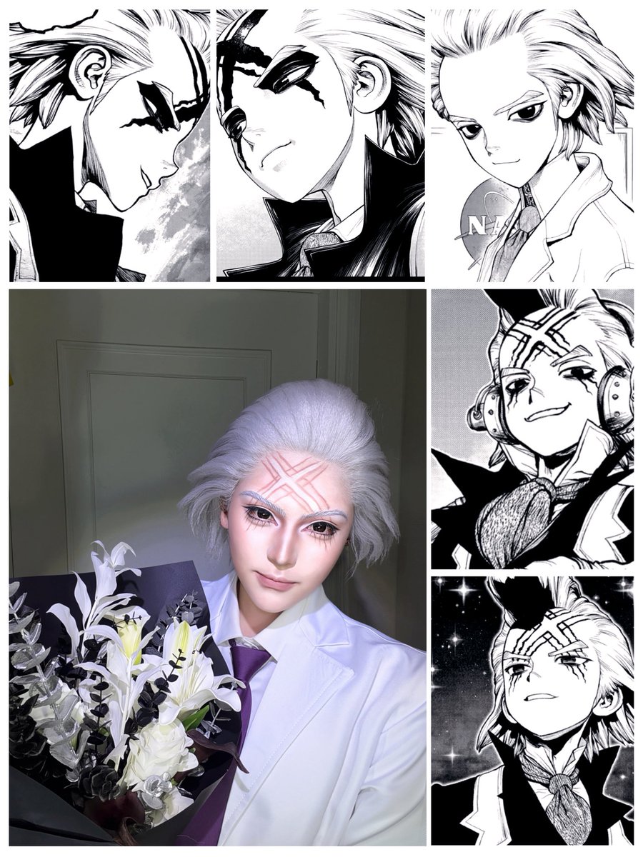 yunze1217_'s tweet photo. ✖️ゼノ先生、お誕生日おめでとうございます！🖤

#ゼノ・ヒューストン・ウィングフィールド誕生祭2026
#dcstcosplay #ドクターストーンコスプレ https://t.co/wsKEFfmphH