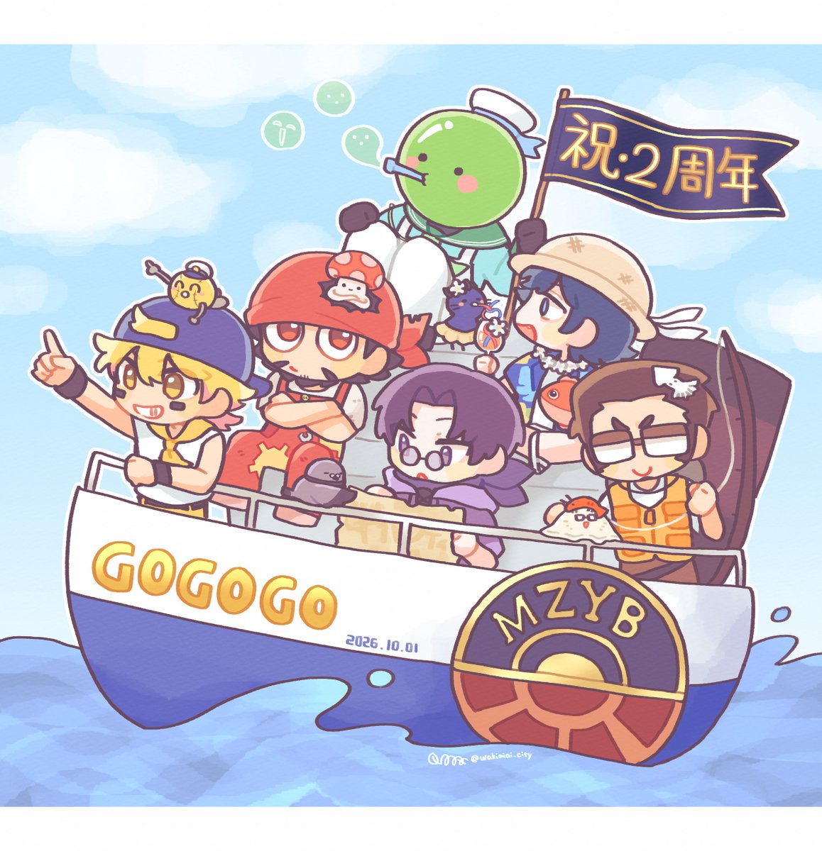 wakiaiai_city's tweet photo. ㊗️GOGOGO2周年🚢 https://t.co/Hw8UV35LZn
