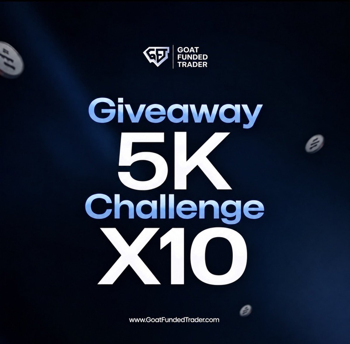 Kelvintalent_'s tweet photo. Last Giveaway for the month 

10x @GoatFunded  challenge account Giveaway

Follow:
@GoatFunded &amp; @EdwardXLreal @Kelvintalent_ &amp; @Techriztm 

👉 Like and Repost this post

👉 Drop proof of following all 4 accounts

Winners will be announced in 48hrs https://t.co/w1vgJCv99g