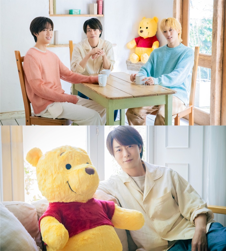 fashionpressnet's tweet photo. 櫻井翔×阿部亮平×川島如恵留が、「くまのプーさん」原作デビュー100周年を記念した＜プーさんタイム＞についてトーク

“なんにもしない時間”から見えてきた、3人それぞれの価値観とは？

櫻井「俺いいの!? クリストファー・ロビン！」
阿部「じゃあ僕はプーさんです」
川島「自分でもティガーだと思ってます(笑)」 - https://t.co/AkUWrZdIej