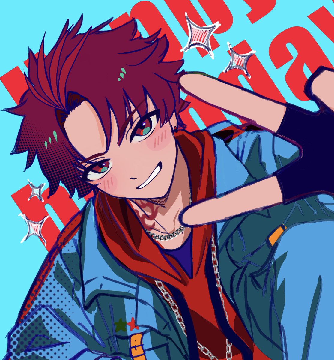 hiro_4_1's tweet photo. #朱雀野アレン誕生祭2026 
#パラライファンアート https://t.co/fnSQT93dfu