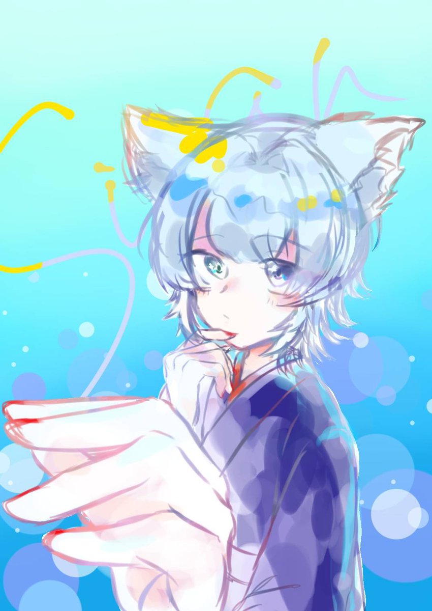 Shian_matia's tweet photo. ニウムから貰ったイラスト、の全体像
イリアムのアイコンにしてたやつ https://t.co/EQI1Y5rai0