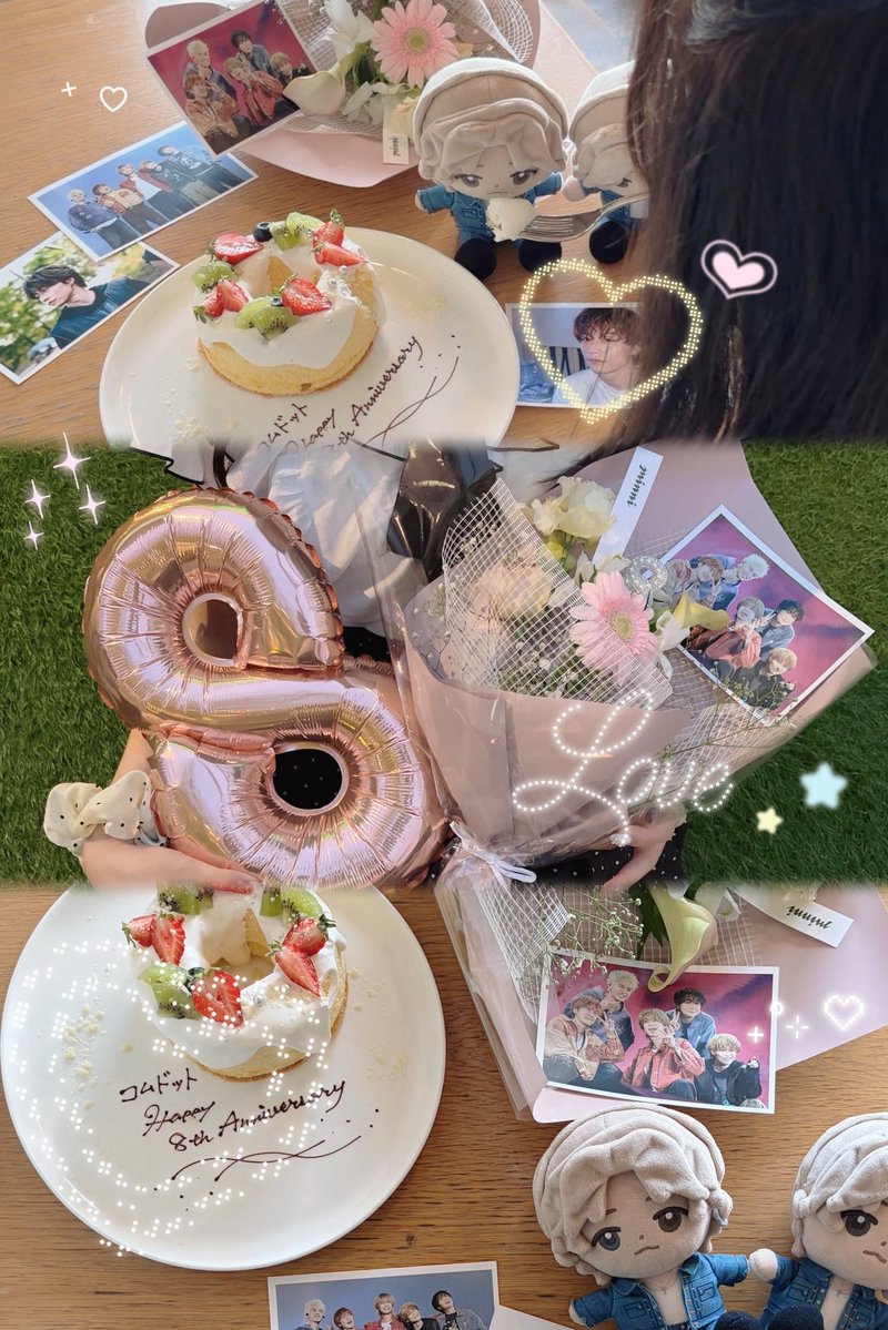 _310l73's tweet photo. ┊        ┊       ┊       ☆        ┊
┊        ┊       ┊                ˚ ☆
┊        ┊       ☆       ₊             ⊹      ‧⁺ ⊹˚.
☆    ₊   ┊    .       ⋆˙⟡
     ⊹    ☆       #コムドット8周年

コムドット結成8周年おめでとう👦🏻🪄🤍✨
ずっと5人が大好きだよ😻💕 https://t.co/pNO4ORoXtP