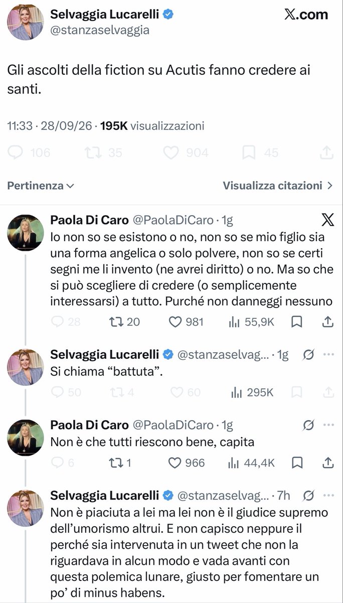 giulicuoreviola's tweet photo. Una donna che ha perso un figlio risponde a un “battuta” di Selvaggia ma lei non la smette mai. Non capisce mai dov’è il confine. Che schifo https://t.co/UFUhujSl6N