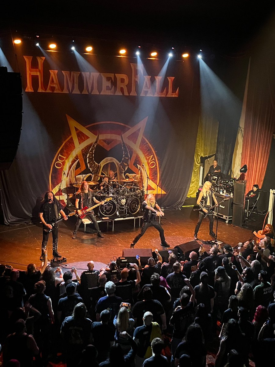 HammerFall's tweet photo. Templars of Denver! 🔨🔥
THANK YOU! What a night! You brought the heat and made this one truly unforgettable.
Until we meet again, keep the hammers high! ⚒️🔥

#HammerFall https://t.co/NtGqdJRhBS