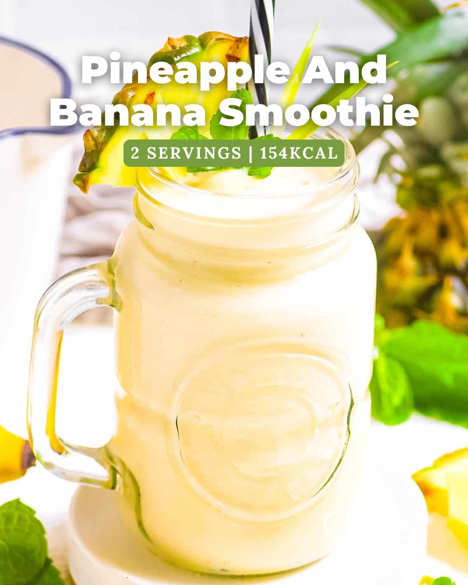 AllegraRipeudx's tweet photo. This pineapple and banana smoothie is my go-to for a quick, refreshing, energizing breakfast. Blended with pineapple, banana, and coconut yogurt in just 5 minutes, it’s a creamy tropical drink perfect for busy mornings or an afternoon boost. https://t.co/G8psNEvx4W