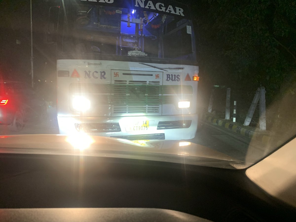 memaurya_arvind's tweet photo. Buses, cars, bikes coming wrong side in busiest of Gol Chakkars in greater Noida even during peak traffic time and in school times too. Citizens left to mange and fight for themselves @Uppolice https://t.co/5nCKujaSuG