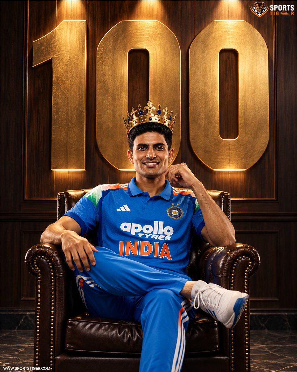 The_SportsTiger's tweet photo. 🤯🔥 SHUBMAN GILL — WHAT A STATEMENT! 🇮🇳👑
HUNDRED OFF JUST 62 BALLS while chasing a mammoth 406! 💯🏏
At just 27, Gill now has 23 international hundreds —
11 Tests | 11 ODIs | 1 T20I. 🫡🔥
The captain is rewriting the script! 👑🇮🇳
#ShubmanGill #CaptainGill https://t.co/Brqo2xLqJm