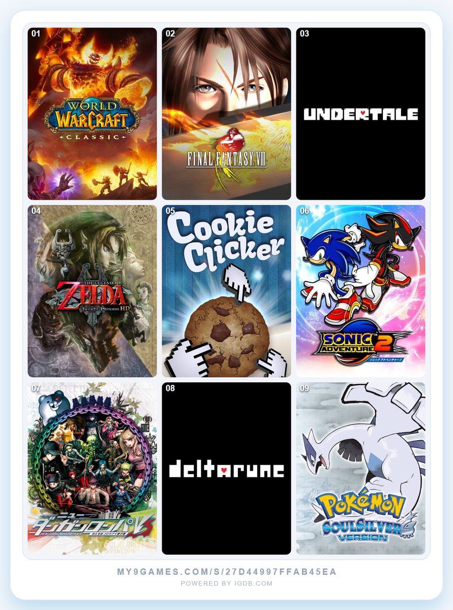 worstbun's tweet photo. 9 games that made me :3 autism supreme https://t.co/RbOTunaxUl
