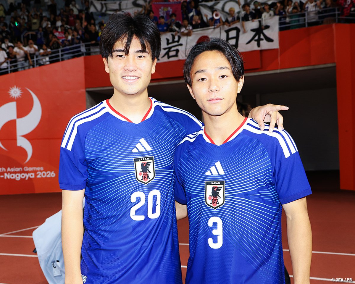 jfa_samuraiblue's tweet photo. ✨𝐆𝐎𝐀𝐋&amp;𝐀𝐒𝐒𝐈𝐒𝐓✨

石橋瀬凪×小杉啓太

@AsianGames_2026 #IPPO
#サッカー日本代表 https://t.co/J0Ywmsw8Ko