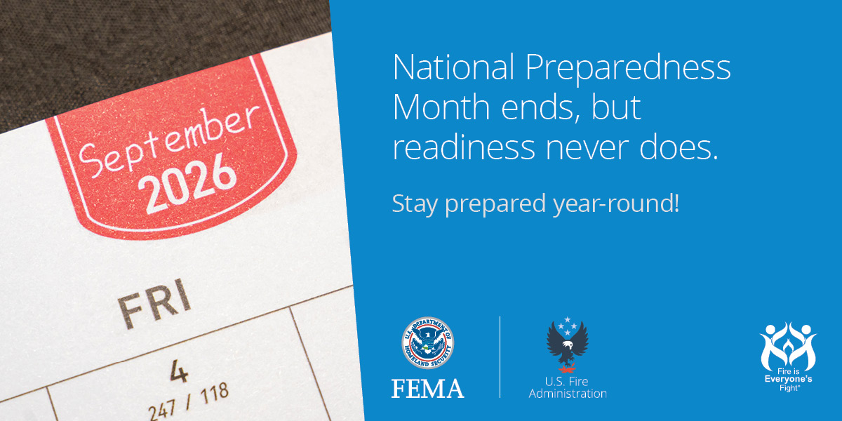 usfire's tweet photo. Share preparedness resources with your community. #BeReady https://t.co/9HcCqoAfsH
