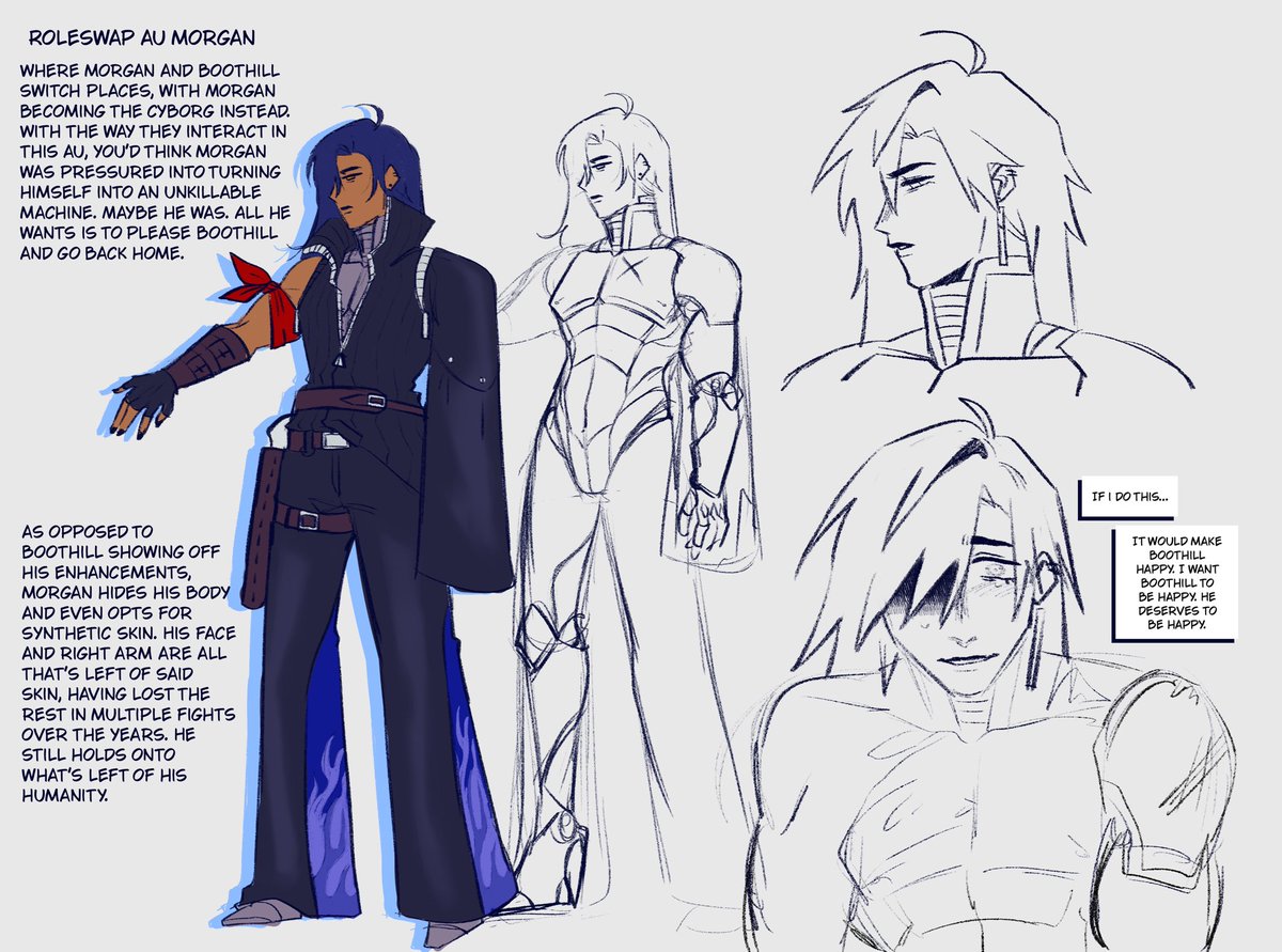 ghost_lude's tweet photo. i can also finally post the designs for the roleswap au yay, these two are even more broken than normal #yumeship #oc https://t.co/g8jx19uG23
