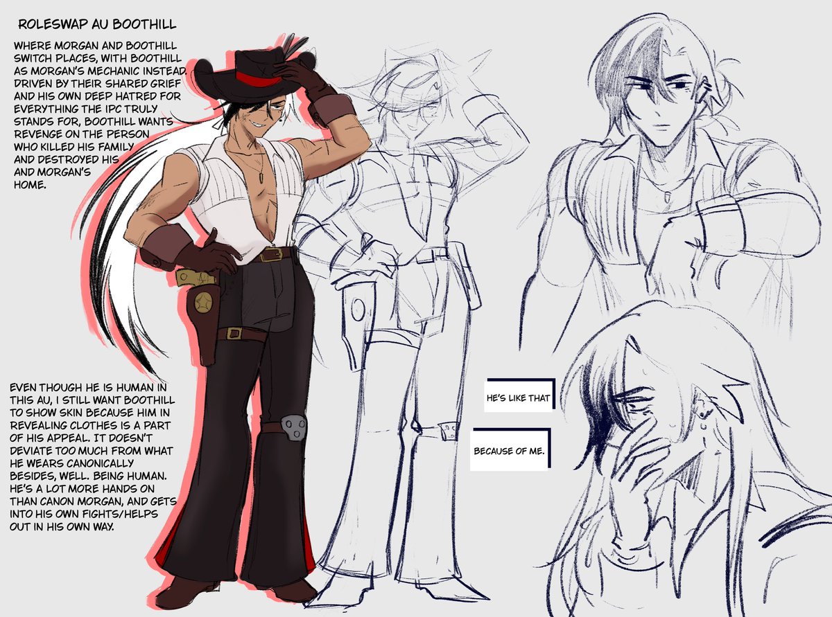 ghost_lude's tweet photo. i can also finally post the designs for the roleswap au yay, these two are even more broken than normal #yumeship #oc https://t.co/g8jx19uG23