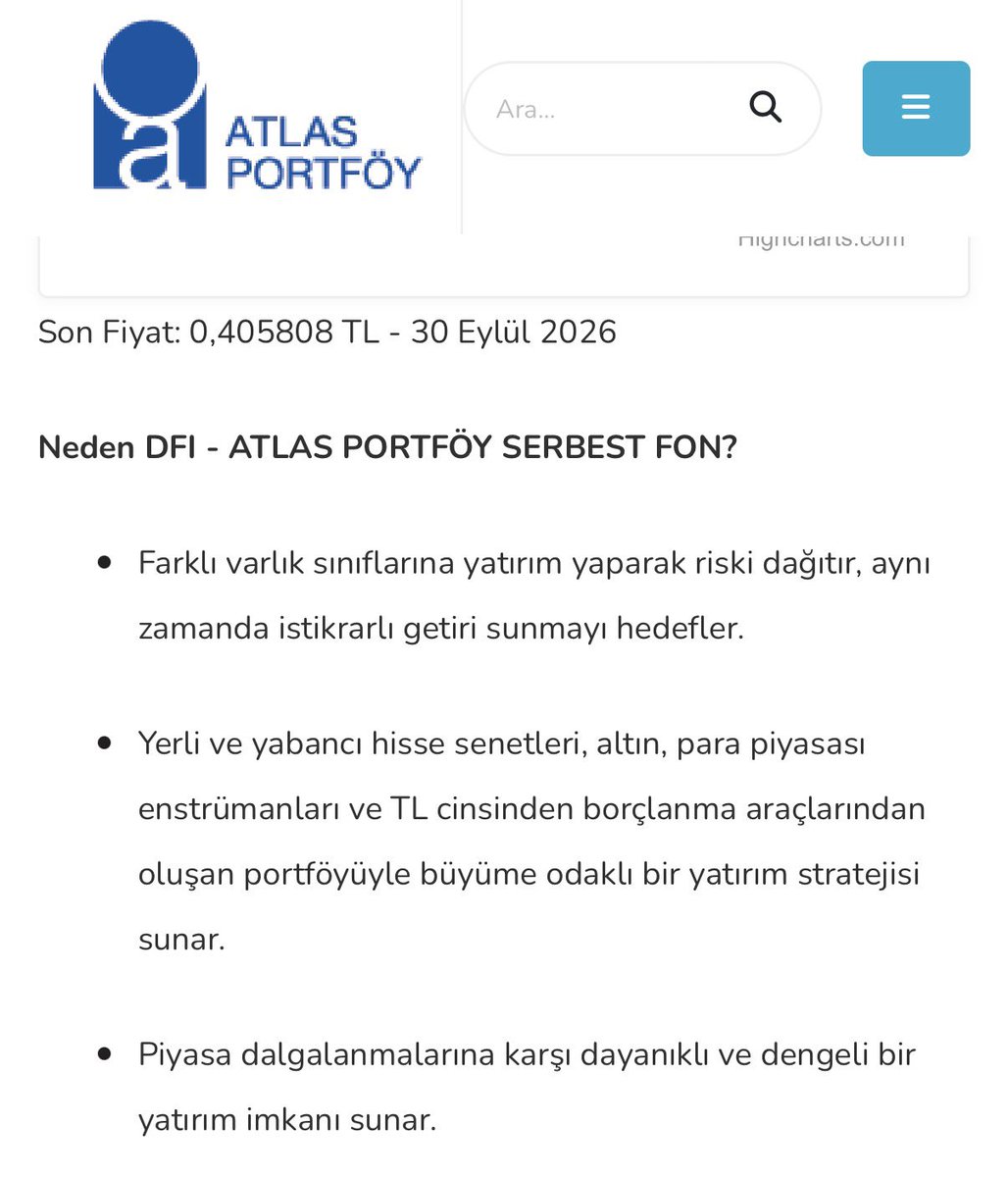 Finvox_'s tweet photo. Atlas Portföy’ün internet sitesinde DFI Serbest Fon için; Farklı varlık sınıflarına yatırım yaparak riski dağıtır, aynı zamanda istikrarlı getiri sunmayı hedefler diyor. 

Fon için söylenen ana motto bu. 

Fon içerisine bakıyoruz;
%57 IEYHO,
%31 ABG Fonu. 

Nerede varlık dağılımı?
Nerede risk dağılımı? 

Hiçbir şey olmamış gibi şirket ve yöneticiler hayatlarına devam ediyor. 
Bu kabul edilemez!

@spkgovtr @memetsimsek @AtlasPortfoy @AlnusYatirim #DFI #Fonmağdurları