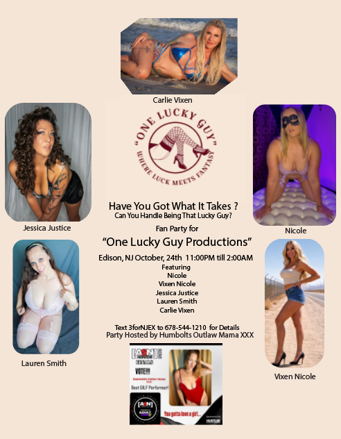OneLuckyGuy007's tweet photo. Good morning. 25 days out.
This one’s for the porn-star fantasy crowd — people who want to be in one, or just peek behind the scenes.

Single guys, couples, and single ladies welcome.
5 beautiful ladies. A room full of horny guys. Watch, mingle, or jump in.

Beer, soda, snacks, pizza. Same as always.
RSVP: text 3forNJEX to 678-544-1210 to get on the official list.
Update texts start the week of the party. Watch here until then.

Don’t miss this one.

@hotwife694you @JessicaXJustice @jenniferyo47091 @sexynikki99 @NaughtyVixen699 @TheLWordLauren
