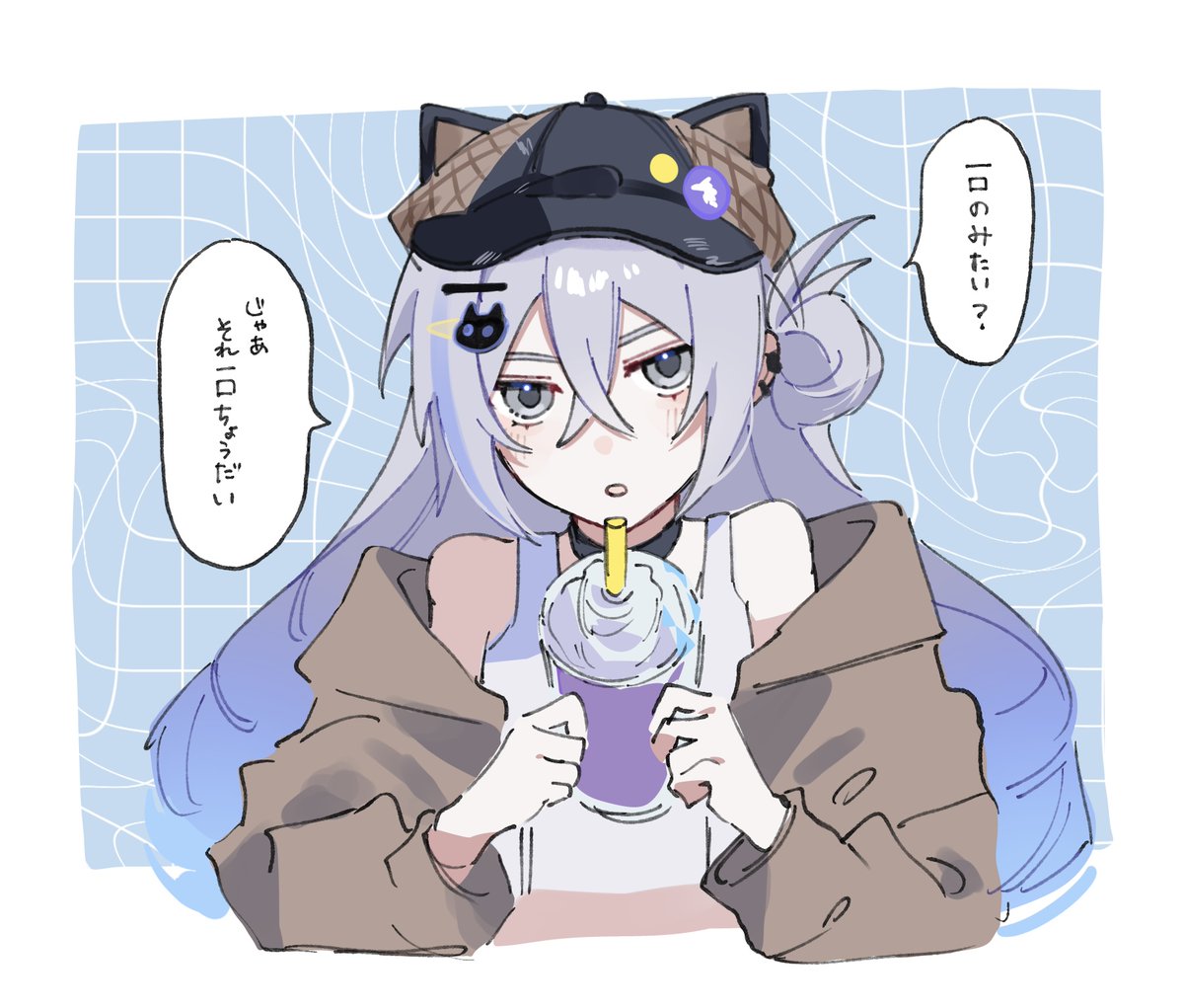 osakana_shira's tweet photo. 銀狼とカフェ行きたいよ~！ https://t.co/FRpqySzCl6