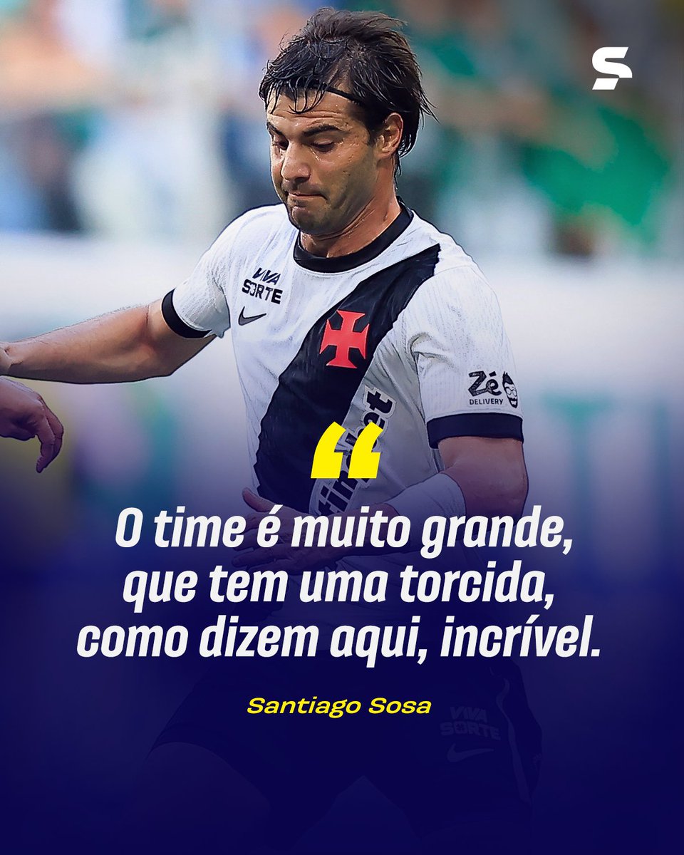 sportv's tweet photo. SOSA SE DECLAROU PARA A TORCIDA! 💢

O volante do Vasco elogiou a torcida cruz-maltina e brincou com Colidio. O cara tá muito feliz no Gigante da Colina! Curtindo o craque, torcedor?

📸: Getty Images

*Contém texto alternativo

#BrasileiraoNoSportv #Vasco #VascoDaGama #Sosa #FutebolBrasileiro
