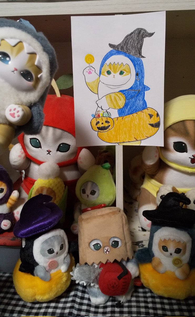 karunodon's tweet photo. ハロウィンが待ち遠しいねー🎃🐾
#mofusand
#mofusandファンアート https://t.co/64gxsYHOKb