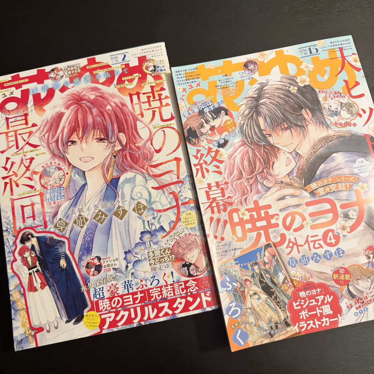 asagohanwa4gurt's tweet photo. 本編最終回と外伝最終回の本誌だけ今も解体できずに飾っている　多分ずっとそう https://t.co/oZKF7OqcID