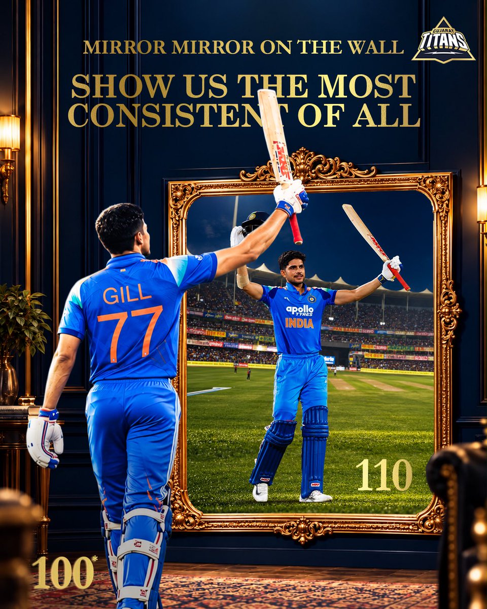 gujarat_titans's tweet photo. Presenting the joint third-fastest men’s ODI 💯 by an Indian! https://t.co/iyJJHKMpAL
